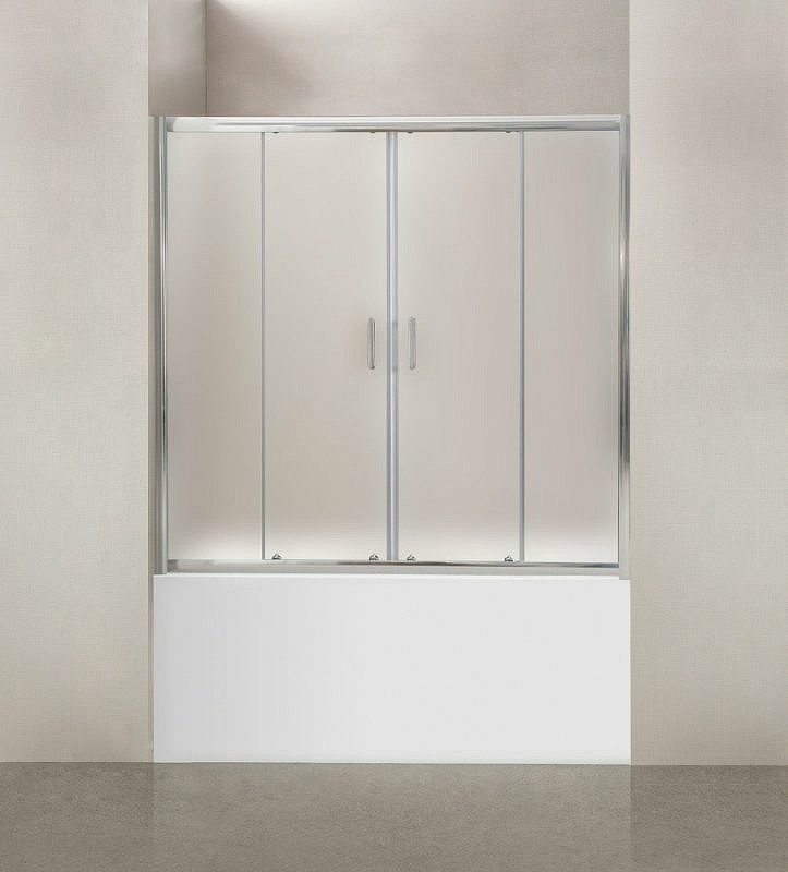 Шторка на ванну BelBagno Uno 170 UNO-VF-2-170/145-P-Cr