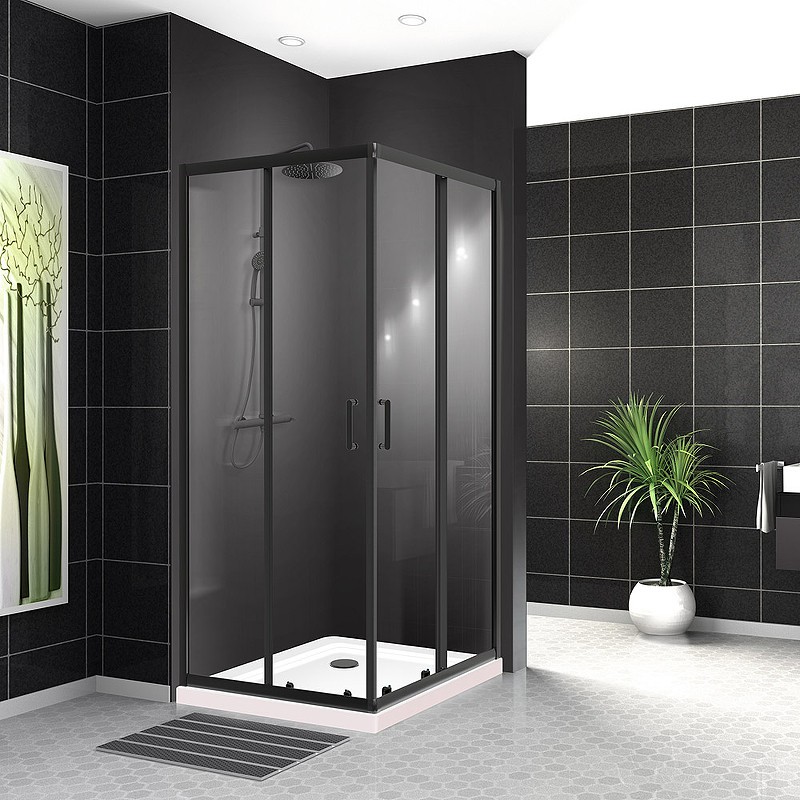 Душевой уголок BelBagno Uno 100х100 UNO-195-A-2-100-C-NERO
