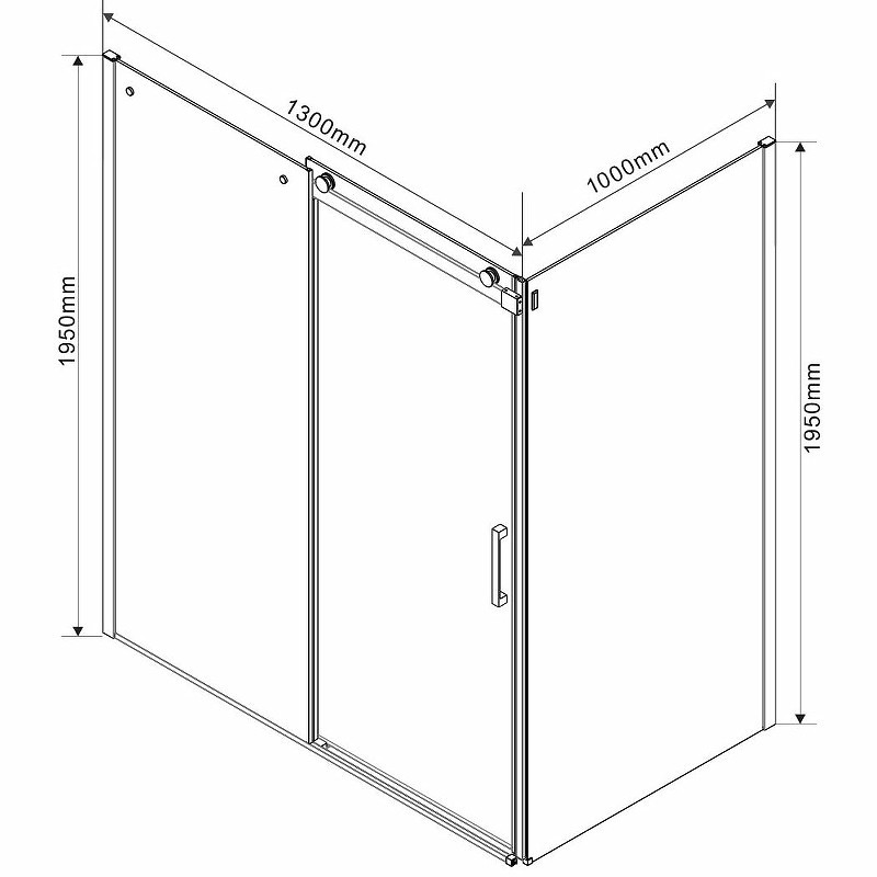 Душевой уголок Vincea Como 130x100 VSR-1C1013CLB
