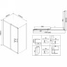 Душевой уголок Vincea City 120х90 VSR-5CT9012CLB