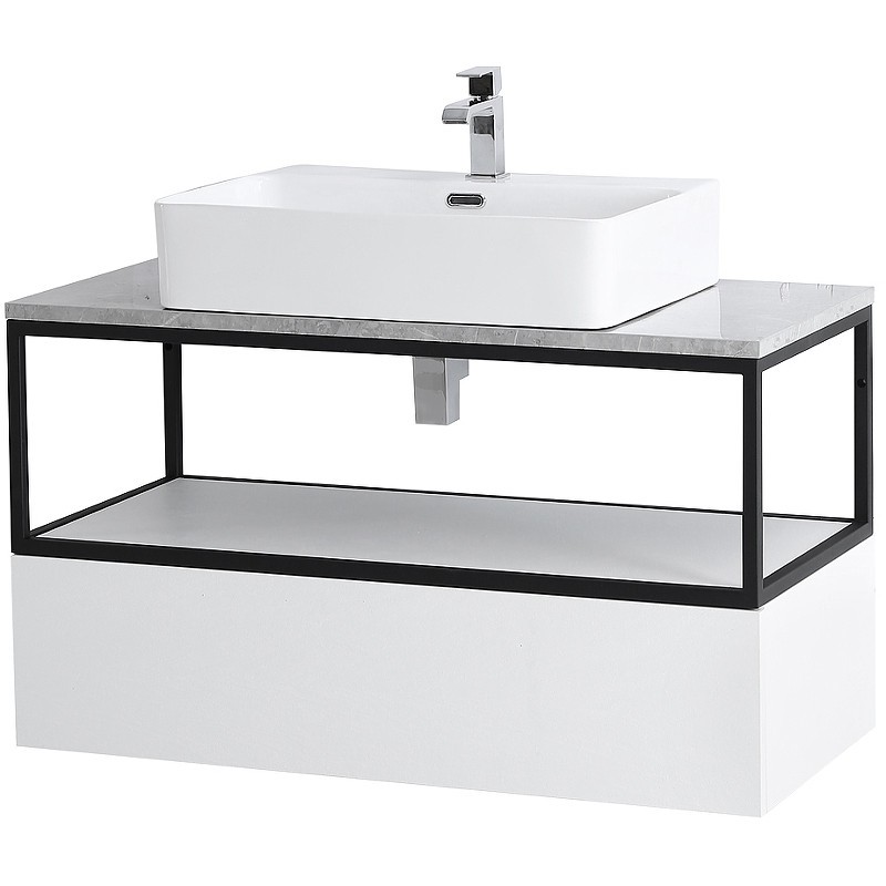 Консоль под раковину Cezares Cadro 100 CADRO-100/46/30-1C-SO-MET-ST