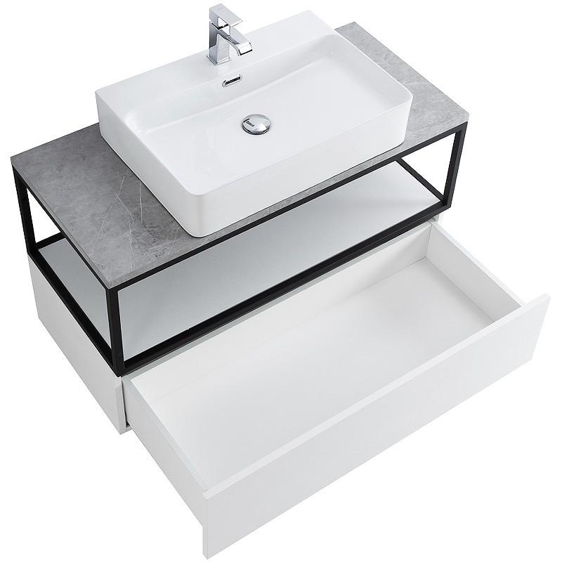 Консоль под раковину Cezares Cadro 100 CADRO-100/46/30-1C-SO-MET-ST