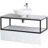 Консоль под раковину Cezares Cadro 100 CADRO-100/46/30-1C-SO-MET-ST