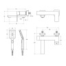 Смеситель для ванны Cezares Slider SLIDER-VD-IN
