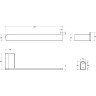 Полотенцедержатель Cezares Stylus STYLUS-TH02-01