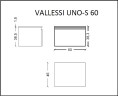 Тумба Boheme Armadi Art Vallessi UNO-S 60 897-060-A glossy подвесная