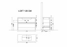 Тумба Boheme Armadi Art Loft 120 894-120-W подвесная