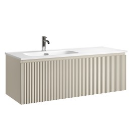 Тумба под раковину Sancos Snob R 1.0 120 L SNR1.0120LCE подвесная цвет Beige Soft