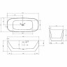 Акриловая ванна Vincea 170x75 VBT-630