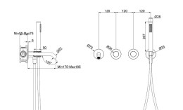 Смеситель для ванны Vincea Аура (Aura) VBTW-6AU1CH