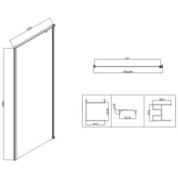 Душевой уголок Vincea Slim-N 100x100 VSR-5SN1010CL