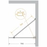 Душевая перегородка Cezares Liberta 70 LIBERTA-L-1-TB-70-C-Cr