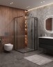 Душевой уголок Cezares Molveno 120x100 MOLVENO-AH-21-100+20-C-GM-IV