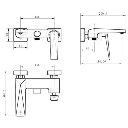 Смеситель для ванны Boheme Venturo 383-B