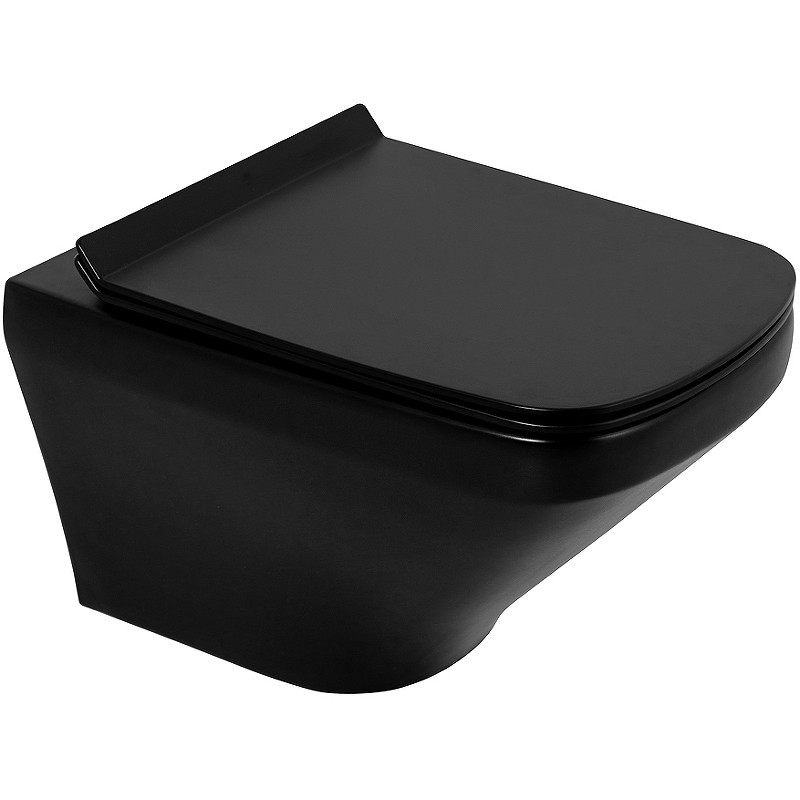 Унитаз BelBagno Sela BB3201CHR-MB/BB3201SC-MB подвесной