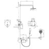Душевая система BelBagno Ancona ANCONA-VDSET-CRM