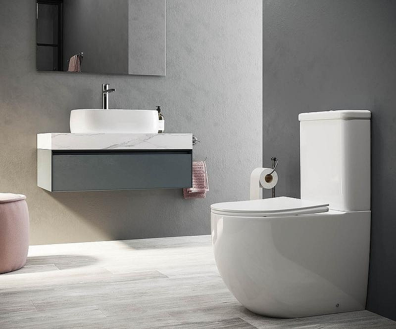 Унитаз-компакт Ceramicanova Mia CN1801 с бачком и сиденьем Микролифт