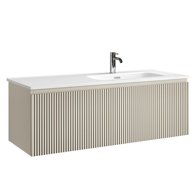 Тумба под раковину Sancos Snob R 1.0 120 R SNR1.0120RCE подвесная цвет Beige Soft