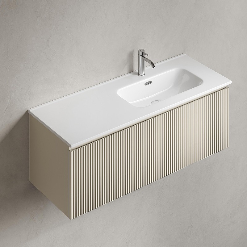 Тумба под раковину Sancos Snob R 1.0 120 R SNR1.0120RCE подвесная цвет Beige Soft