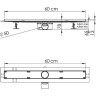 душевой лоток Vincea Almira Jasmin 60 SAY.605.60.P.BUKLE