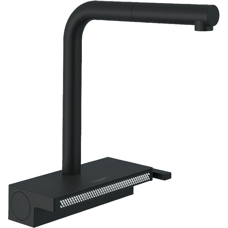 Смеситель для кухни Hansgrohe Aquno Select M81 2jet sBox 73830670 черный матовый