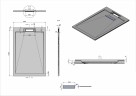 Душевой поддон из искусственного камня Vincea 120x80 VST-4SRL8012A