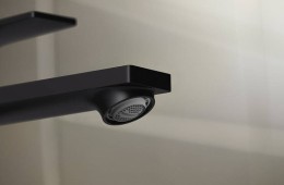 Смеситель для раковины Hansgrohe Rebris E 72581670 черный матовый