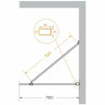 Душевая перегородка Cezares Liberta 70 LIBERTA-L-1-TB-70-C-NERO