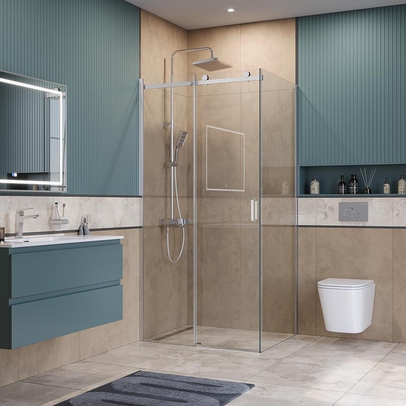 Душевой уголок BelBagno Soft Close-2 110x90 SOFT_CLOSE-2-AH-1-110/90-C-Cr