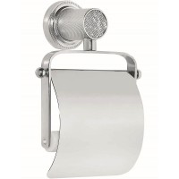Держатель туалетной бумаги Boheme Royal Cristal 10921-CR-B с крышкой