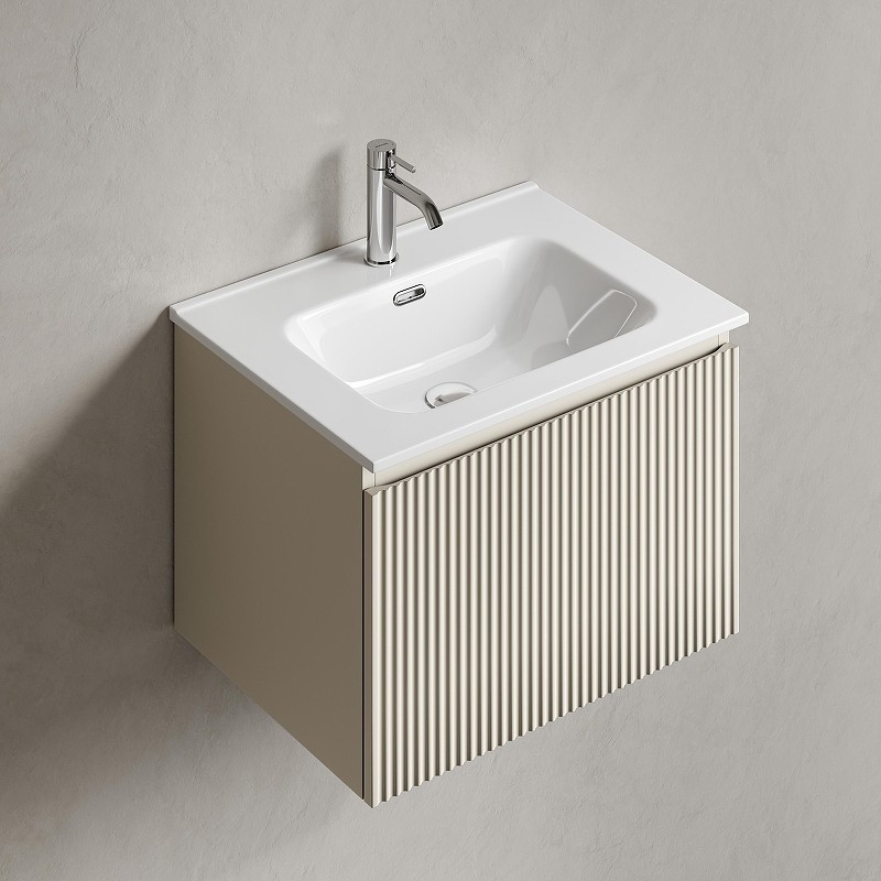 Тумба под раковину Sancos Snob R 1.0 60 SNR1.060CE подвесная цвет Beige Soft