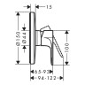 Смеситель для душа Hansgrohe Set HG Rebris S 72667000S Хром