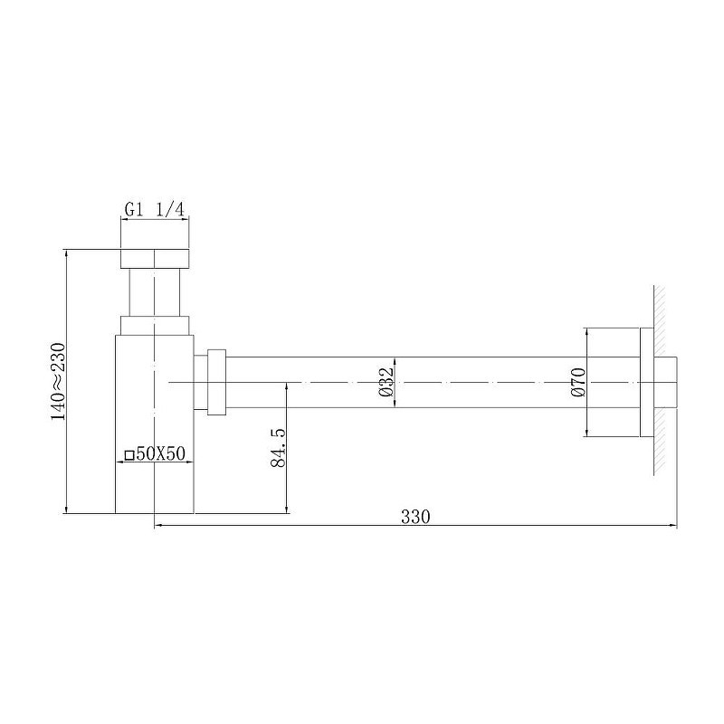 сифон Abber AF0031W цвет Белый матовый