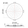 Верхний душ Remer 357EFM44NO
