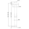 Кронштейн для верхнего душа Remer X-Style Inox SS347N30