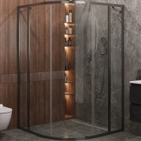 Душевой уголок Cezares Molveno 110x110 MOLVENO-R-11-90+20-C-GM-IV