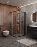 Душевой уголок Cezares Molveno 130x100 MOLVENO-AH-21-100+30-C-GM-IV