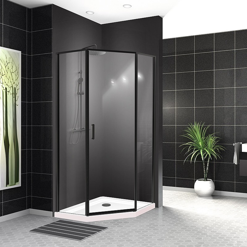 Душевой уголок BelBagno Uno 90х90 UNO-195-P-1-90-C-NERO
