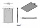 Душевой поддон из искусственного камня Vincea 140x90 VST-4SRL9014W