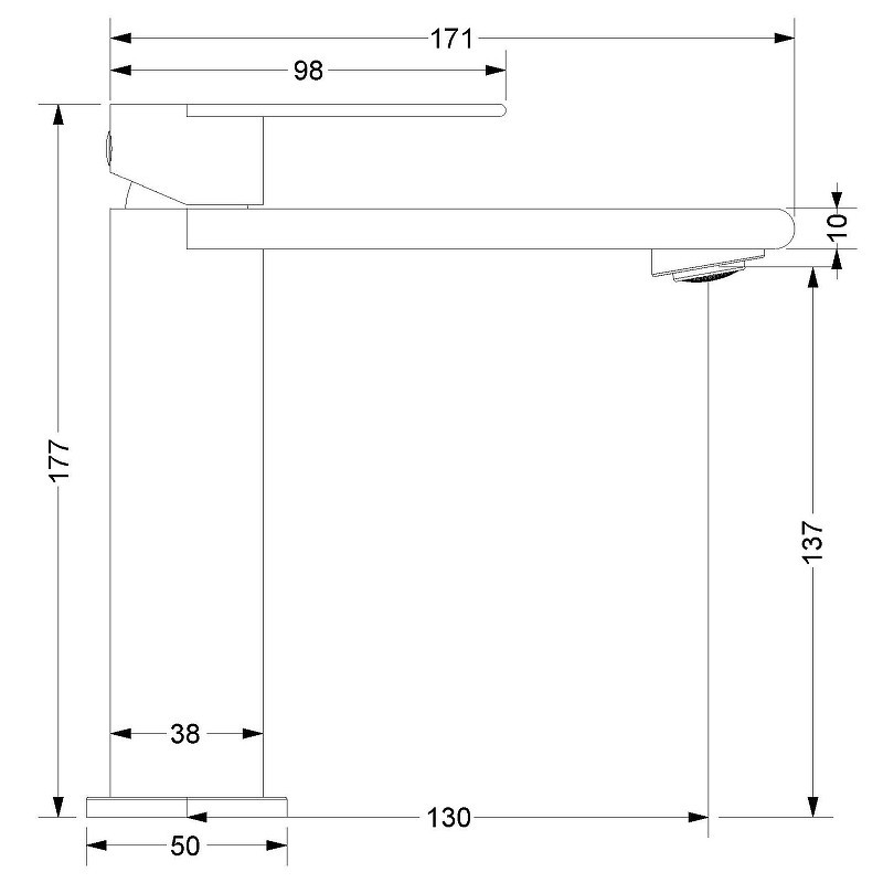 Смеситель для раковины Vincea Vogue (SS) VBF-2VS1GM