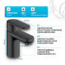Смеситель для раковины Hansgrohe Vernis Blend 71580670 черный матовый