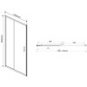 Душевая дверь Vincea Garda 130 VDS-1G130CLG