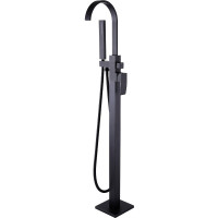 Смеситель для ванны Abber Wasserfall AF8615B черный матовый