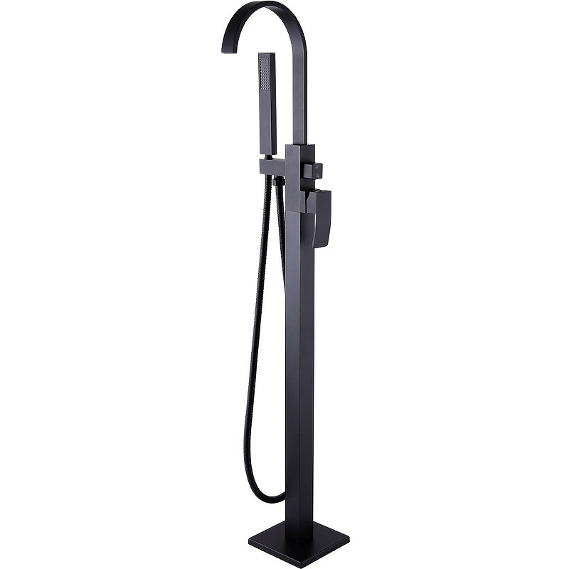 Смеситель для ванны Abber Wasserfall AF8615B черный матовый