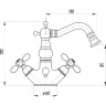 Смеситель для биде Migliore Princeton Plus ML.PRP-8044.CR