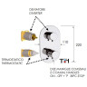 Смеситель для душа Remer Minimal Thermo NT92KBDO с термостатом