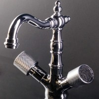 Смеситель для раковины Boheme Royal Cristal 272-Royal/CRSTblack