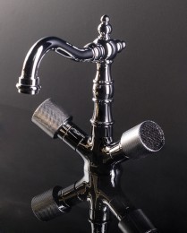 Смеситель для раковины Boheme Royal Cristal 272-Royal/CRSTblack