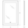 Зеркало BelBagno Kraft 50 SPC-KRAFT-500-800-LED-TCH-WARM с подсветкой
