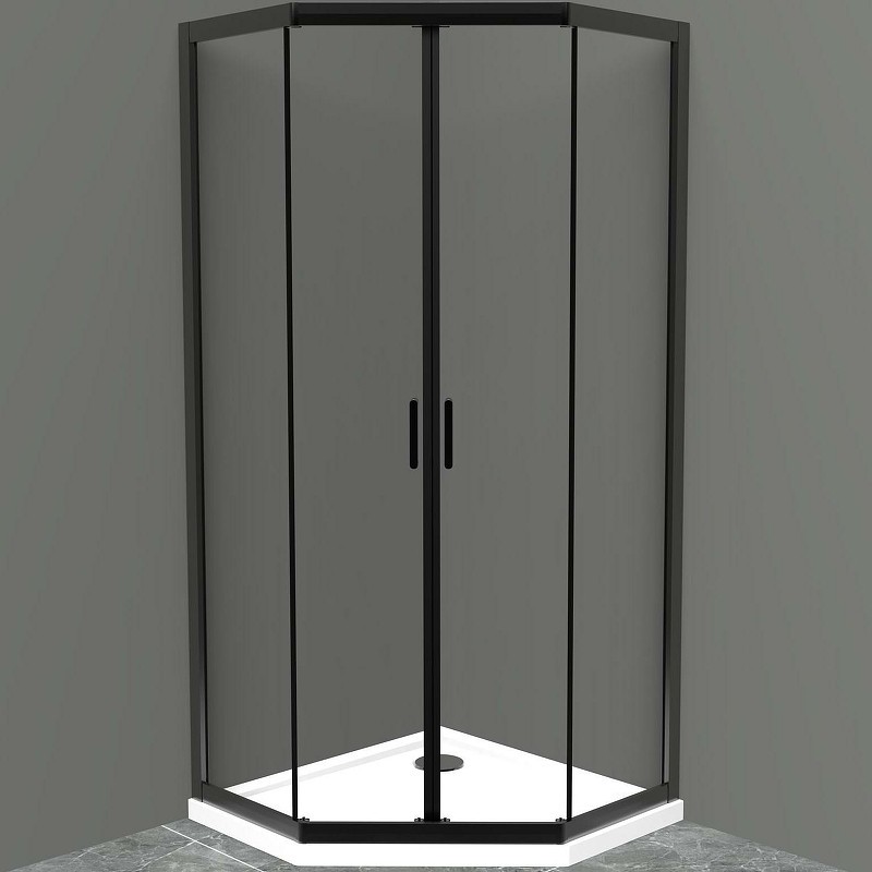 Душевой уголок BelBagno Uno 90х90 UNO-195-P-2-90-C-NERO